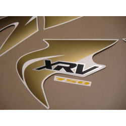 HONDA XRV 750 AFRICA TWIN 2003 - BLACK/GOLD ADESIVOS