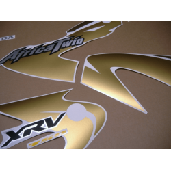 HONDA XRV 750 AFRICA TWIN 2003 - BLACK/GOLD ADESIVOS
