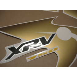 HONDA XRV 750 AFRICA TWIN 2003 - BLACK/GOLD ADESIVOS