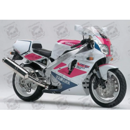 AUTOCOLLANT YAMAHA YZF 750 SPECIAL EDITION YEAR 1993 WHITE PINK BLUE