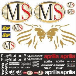 Aprilia MS Sponsor MotoGP Stickers