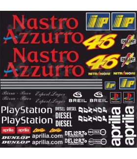 Aprilia Nastro Azzurro motoGP Stickers (Produto compatível)