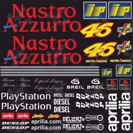 Aprilia Nastro Azzurro motoGP Stickers