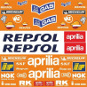 Aprilia Repsol Sponsor MotoGP Decals ADHESIVOS