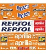 Aprilia Repsol Sponsor MotoGP Decals AUTOCOLLANT