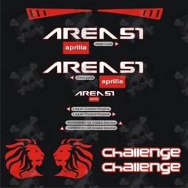 Stickers Aprilia Area 51 challenge