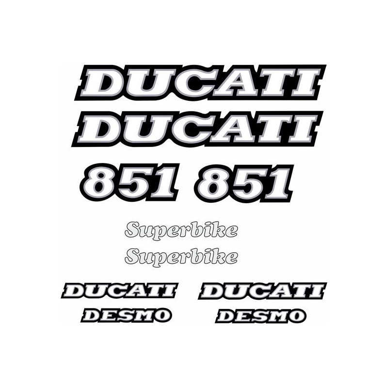 DUCATI 851 YEAR 1989 - 1990 ADESIVI