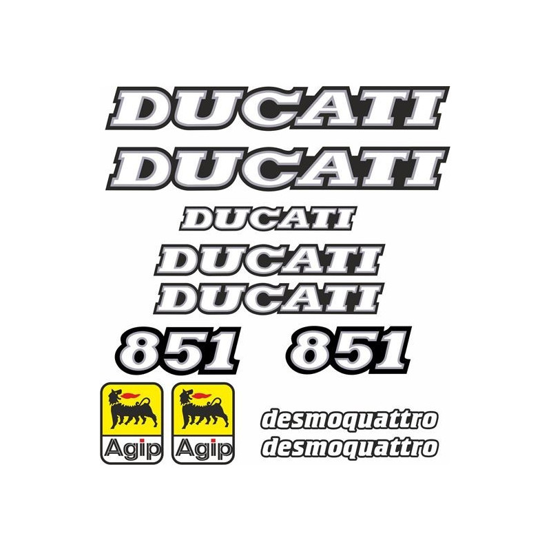 DUCATI 851 YEAR 1991 - 1992 ADESIVOS