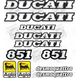 DUCATI 851 YEAR 1991 - 1992 STICKERS