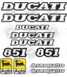 DUCATI 851 YEAR 1991 - 1992 DECALS