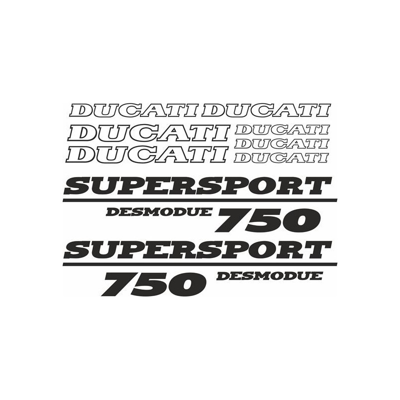 Ducati 750 Supersport Desmodue AUTOCOLLANT
