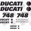Ducati 748 desmoquattro STICKERS (Compatible Product)