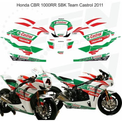 AUFKLEBER HONDA CBR 1000RR YEAR 2011 Team Castrol superbike