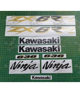 Kawasaki ZX-6RR 636 YEAR 2003-2004 DECALS (Compatible Product)