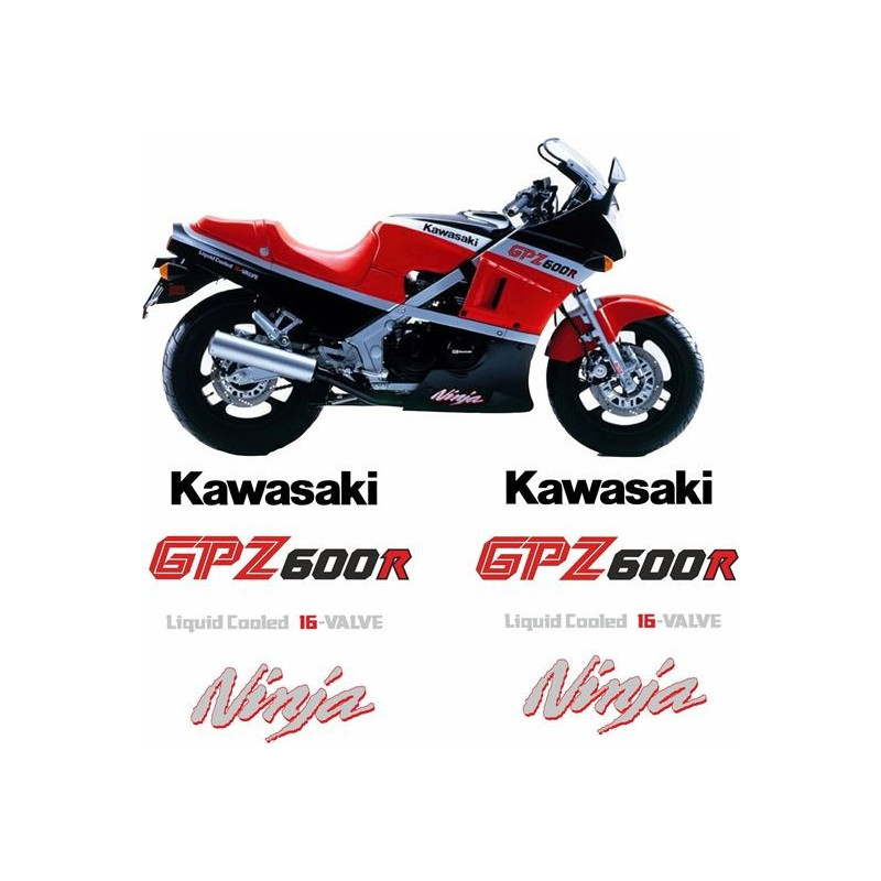 KAWASAKI GPZ-600R NINJA AUTOCOLLANT
