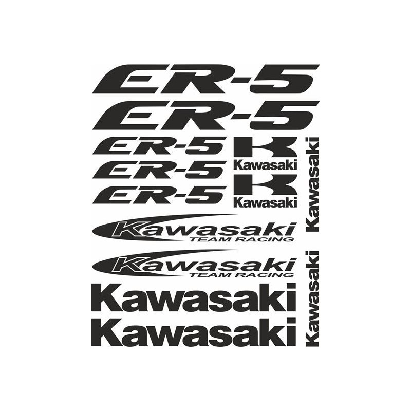 Stickers decals KAWASAKI  ER-5 YEAR 1997 - 2007