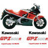 KAWASAKI GPZ 600R YEAR 1986 AUFKLEBER