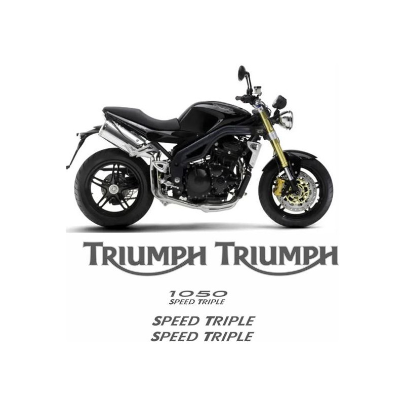 TRIUMPH Speed Triple 1050 YEAR 2005-2010 DECALS