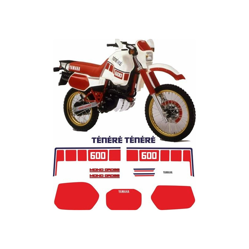YAMAHA XT600Z Tenere YEAR 1986-1987 STICKERS