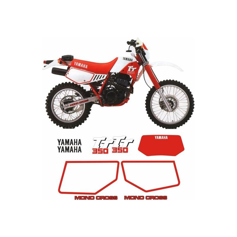 Yamaha TT350 YEAR 1986-1987 AUTOCOLLANT