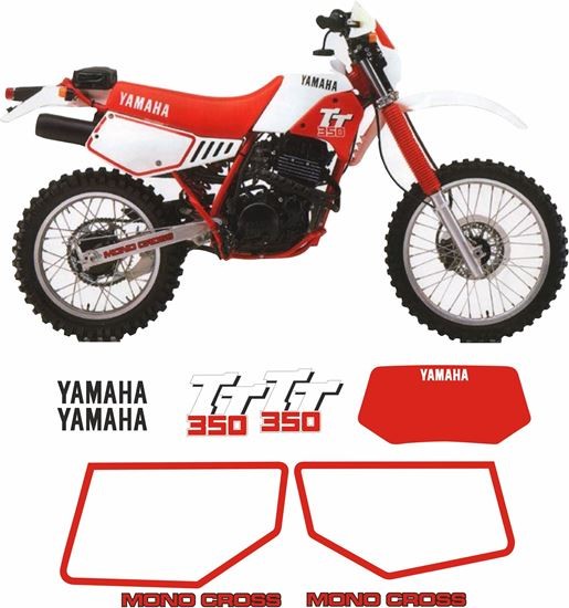 adesivi/adhesives/stickers/decal Yamaha XT 350 1987