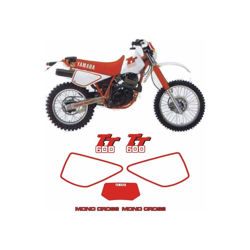 Yamaha TT600 YEAR 1985-1986  STICKERS