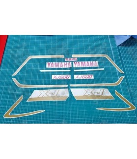 YAMAHA XJ600 GOLD-RED STICKERS (Compatible Product)