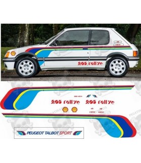 AUTOCOLLANT Talbot 205 Rallye (Produit compatible)