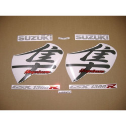 SUZUKI HAYABUSA YEAR 2001 SILVER/BLUE ADESIVOS