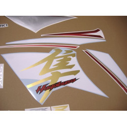 SUZUKI HAYABUSA YEAR 2015 WHITE/SILVER ADESIVOS