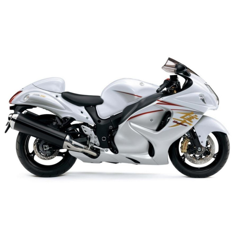 SUZUKI HAYABUSA YEAR 2015 WHITE/SILVER ADESIVOS