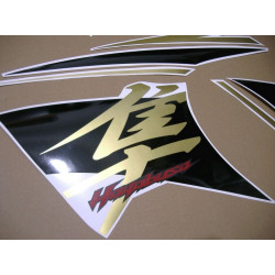 SUZUKI HAYABUSA 2015 BLACK/GREY/GOLD Aufkleber