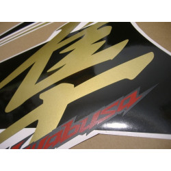 SUZUKI HAYABUSA 2015 BLACK/GREY/GOLD Aufkleber