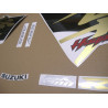 SUZUKI HAYABUSA YEAR 2015 BLACK/GREY/GOLD Autocollant