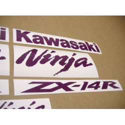 Kawasaki ZX-14R CUSTOM PURPLE ADHESIVOS