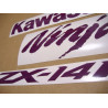 Kawasaki ZX-14R CUSTOM PURPLE ADHESIVOS