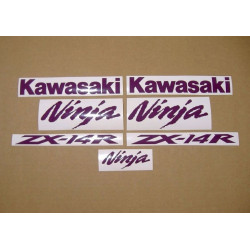 Kawasaki ZX-14R CUSTOM PURPLE DECALS