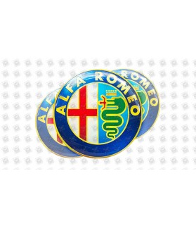 Alfa Romeo GEL Stickers decals x3 (Compatible Product)