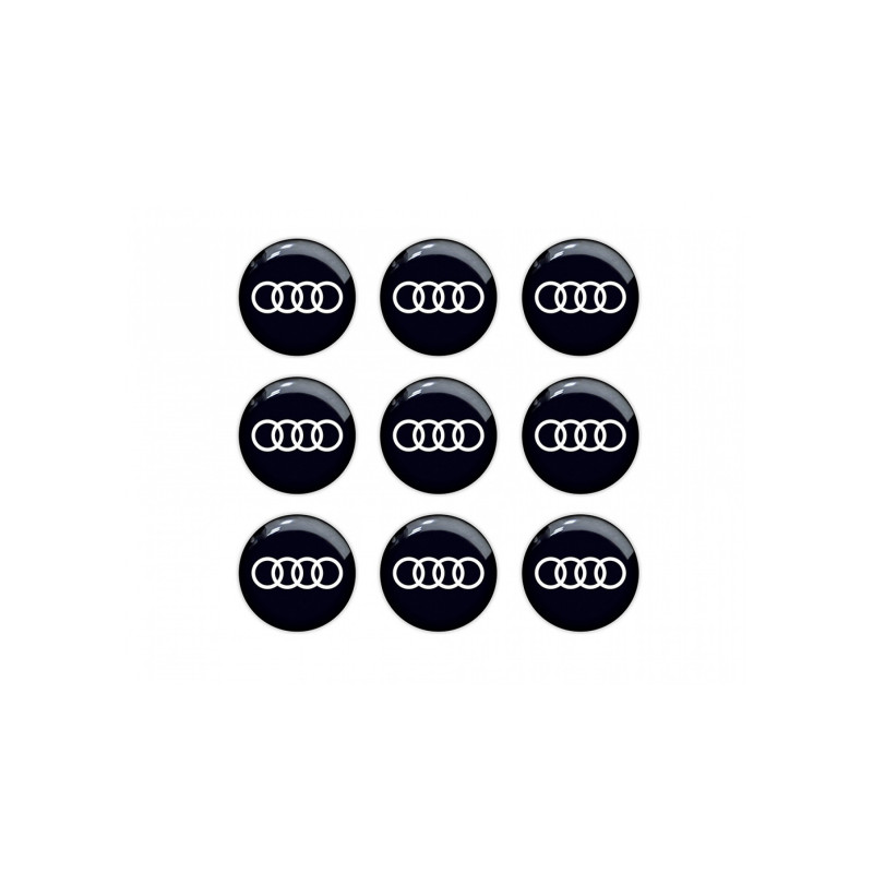 AUDI GEL Stickers decals x9