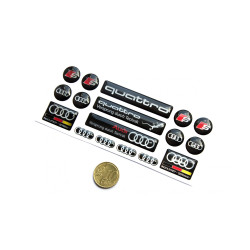 AUDI GEL Stickers decals x15