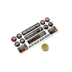 AUDI GEL Stickers decals x15