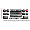 AUDI GEL Stickers decals x15