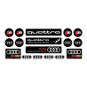 AUDI GEL Aufkleber x13