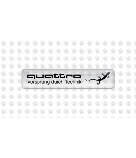 Audi QUATTRO GEL Stickers decals (Compatible Product)