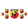 ABARTH GEL Autocollant x7