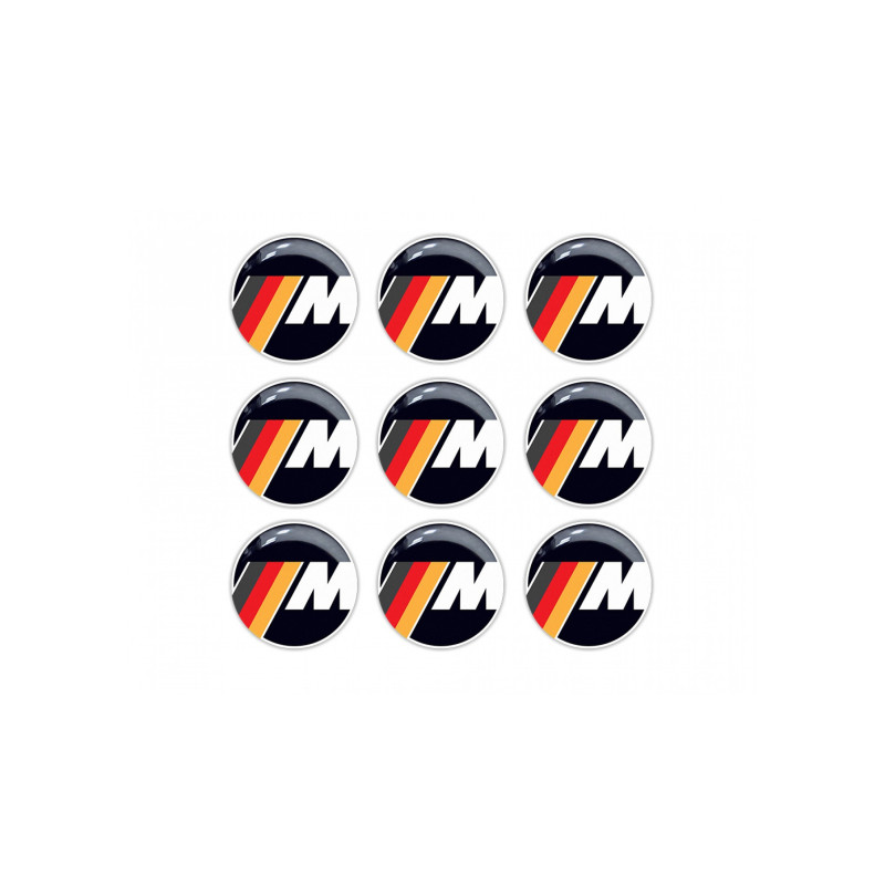 BMW M GEL Autocollant x9