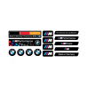 BMW M GEL Adesivi x15