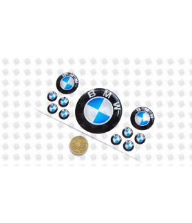 BMW GEL Stickers decals x11