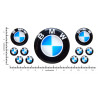 BMW GEL adesivos x11