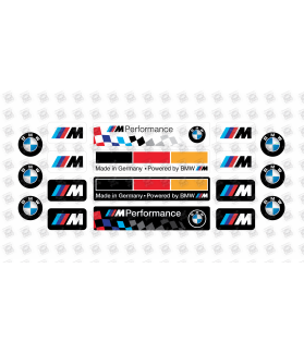 BMW GEL Stickers decals x18 (Compatible Product)